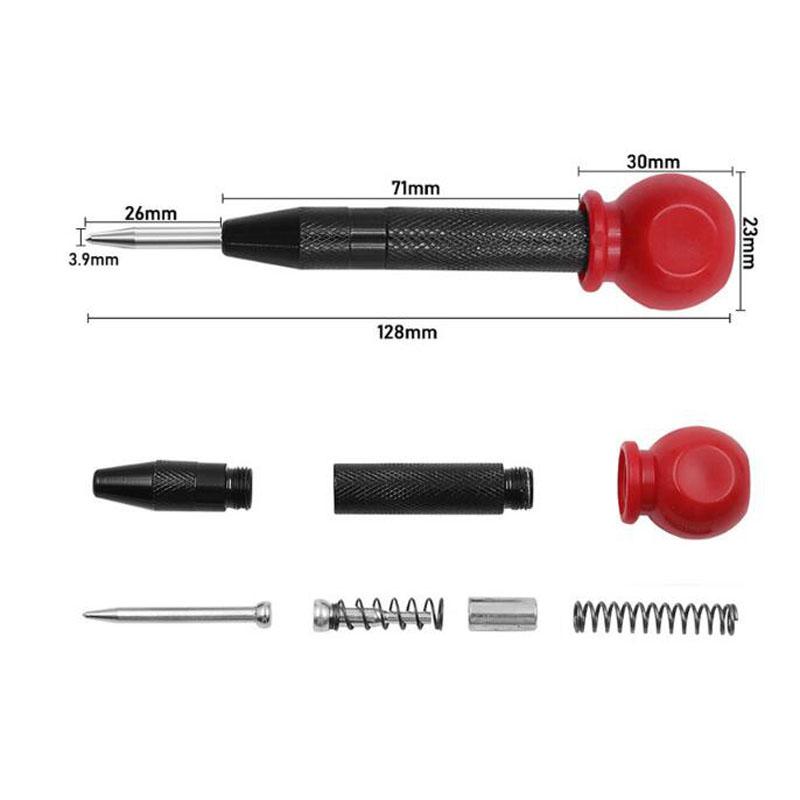 Automatisk fjærbelastet senterprikker Glassknuser Vindusknuser Punsj Punsj Sentreringsverktøy