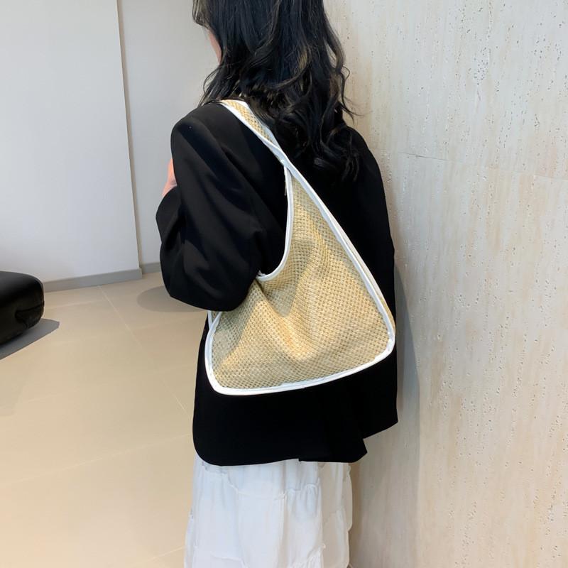 Trendy Casual Tote Bag For Women 2024 Spring Collection In Black White Khaki