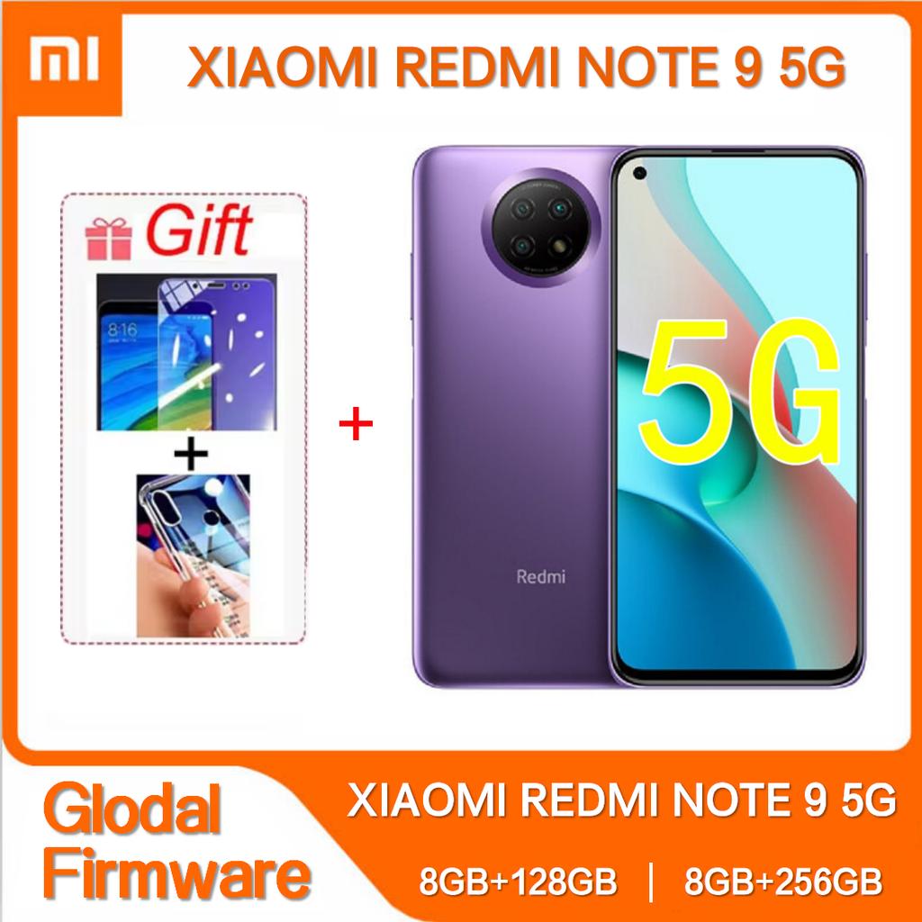 Original Xiaomi Redmi Note 9 5G 8GB 256GB Cellphone 5000mAh Large Battery 6.53 Inch 48 Million Pixels 5G Smartphone Global ROM