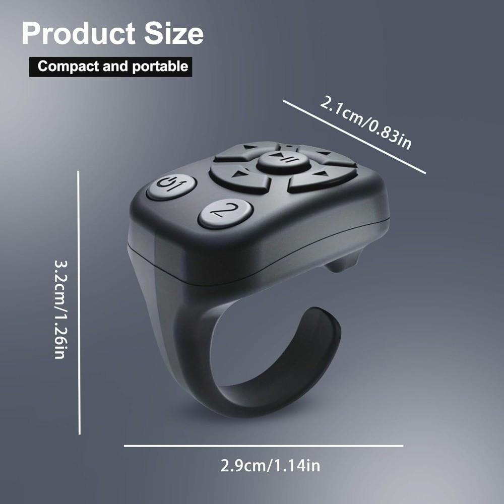 Wireless Design APP Scrolling Ring Bluetooth Technology Camera Shutter Smart Ring  E-Reader Control