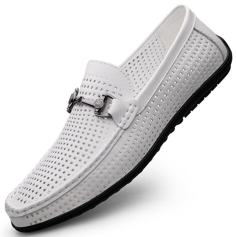 Summer green fashion Doudou shoes men's soft sole light breathable foot cover lazy shoes men's driving shoes