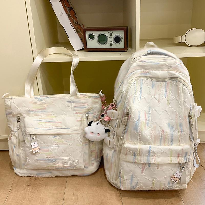 Schoolbags Children Elementary School Girls Junior High School Students Two piece Backpacks High School College Students Backpack Summer