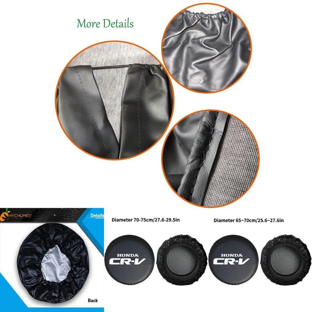 Universal Black Pvc Tire Cover For Cars Durable 0.7mm Thickness, Available In 14", 15", 16", 17" Sizes