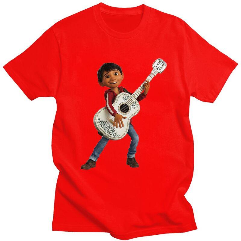 

Custom Coco T Shirt Men 100% Cotton Tshirt Tees Short Sleeve Movie T-shirt Slim Fit S