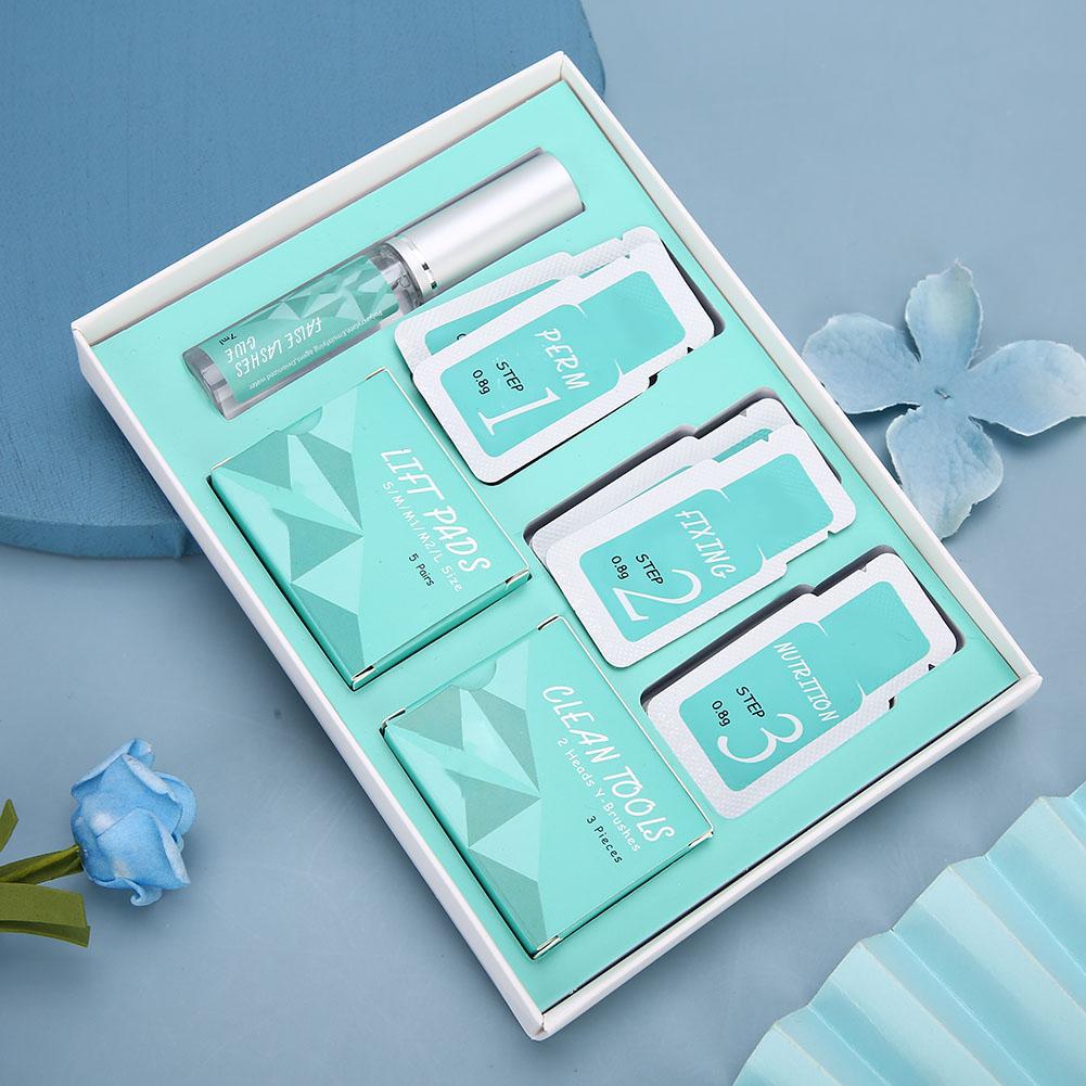 Kit per la permanente delle ciglia Patch in silicone riutilizzabile per ciglia Set per arricciare Strumento per il sollevamento delle ciglia