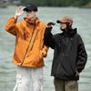 Jacket Spring and Autumn Outdoor Casual Loose Solid Color Tooling Multi-bag Jacket Top Jacket