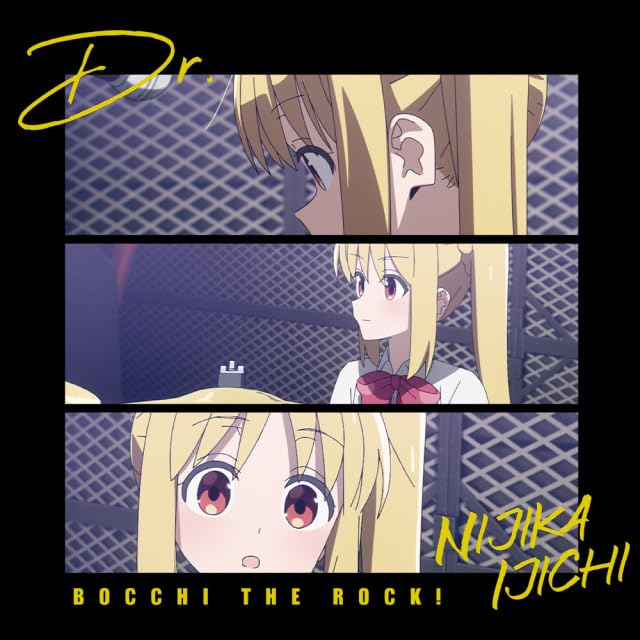 Anime "Bocchi the Rock!" T-shirt Ijichi Nika L Size