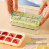 8-Cell Press-Type Ice Cube Tray with Lid, Quick-Release DIY Ice Mold
