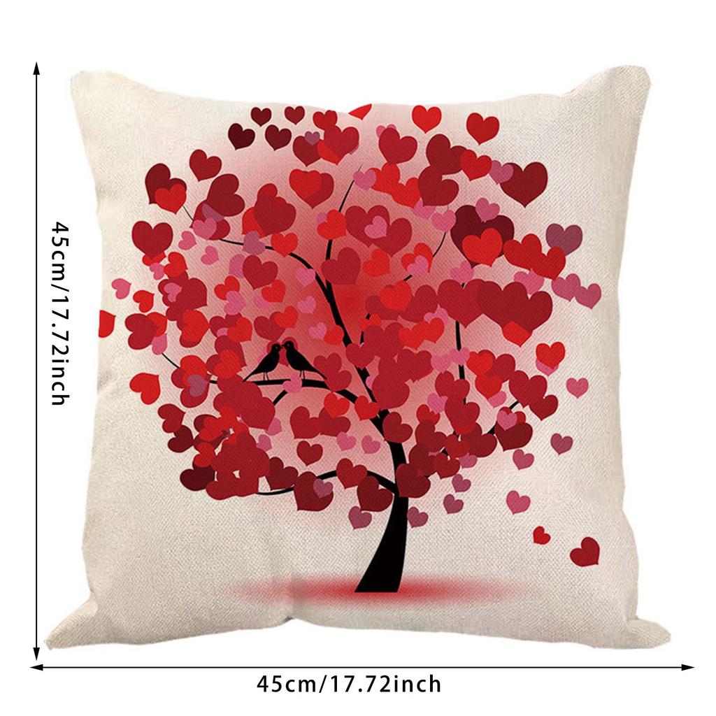 Pillow Pillow Case Home Decoration Products Tree Flower Pillow Case Design Sofa Cushion Cushion Cover 45x45cm