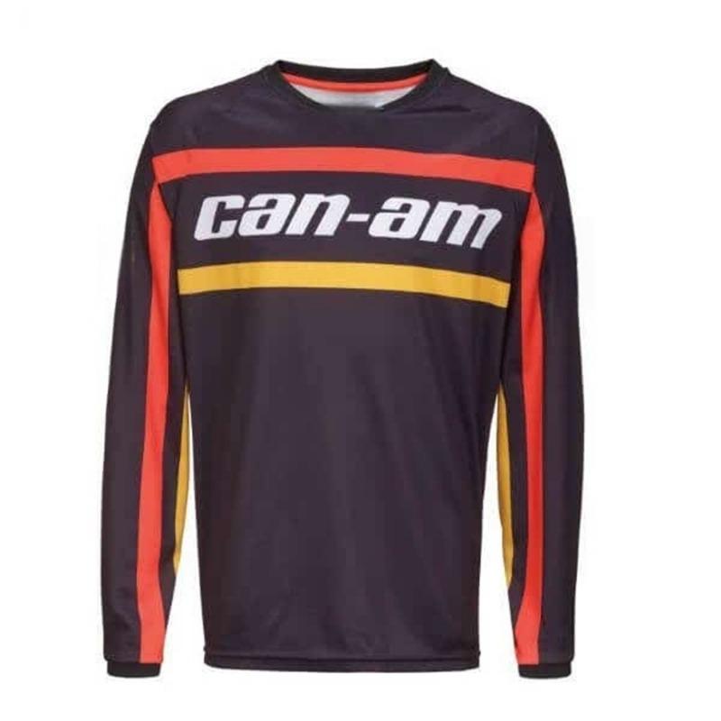 Motorcycle Racing Long Sleeve Round Neck T-shirt for Men and Women Fashion Can Am Team Long Sleeve T-shirt Sports Men's Clothing