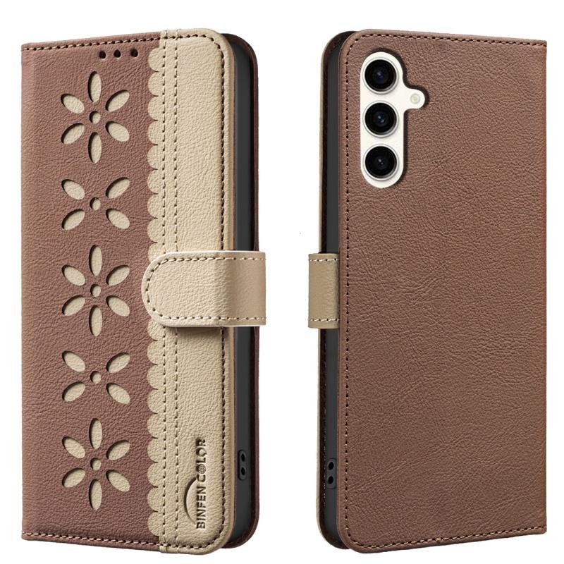 Colorful Flowers Wallet Card Holder Magnetic Leather Case for Samsung Galaxy S25 Edge S24 Ultra S23 Plus S22 S21 FE Phone Cover