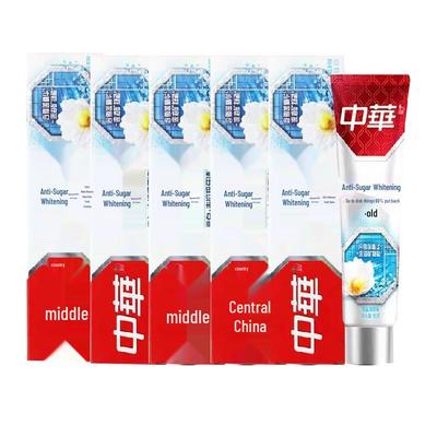 Zhonghua Anti-Zucker Aufhellende Zahnpasta, Meersalz Minze, 5er-Pack