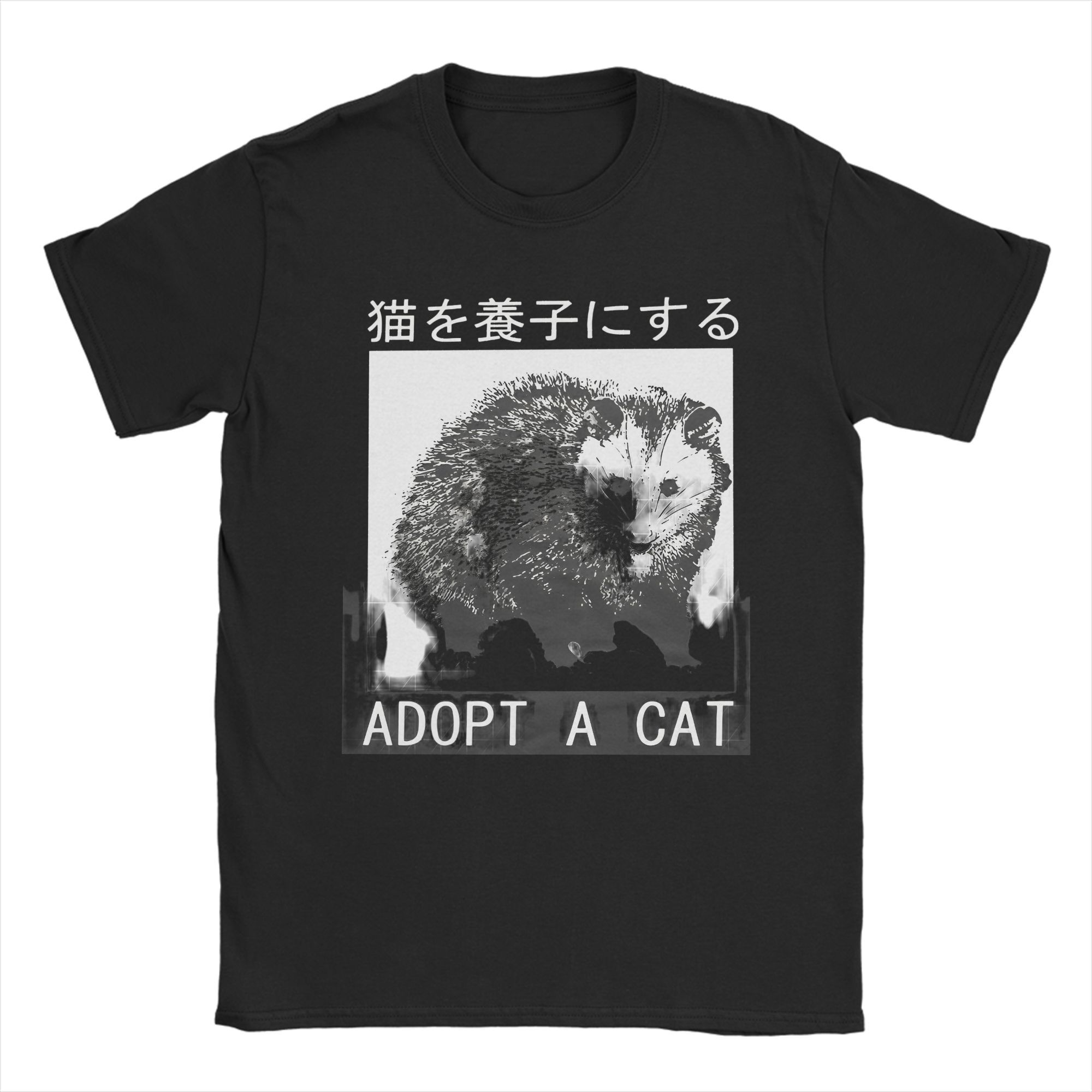 

Live Laugh Lobotomy Opossum T Shirt for Men Pure Cotton Funny T-Shirt O Neck Tees Short Sleeve Clothing Gift Idea 4XL