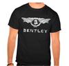 Bentley Logo Auto Logo Vingerprint Zwart 100% Katoen T-shirt Heren T-shirts Top -856 -Kinderen-
