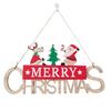 Christmas Home Wooden Pendant Scene Arrangement Atmosphere Hanging Decoration Door Hanging (Single Sided Printing)