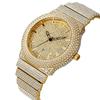 Men Hip Hop Diamond Luxury Brand Golden Date Quartz Watches