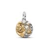 New 925 Silver Summer Coin Twelve Constellation Carving Hang Tag Charm Beads Suitable for Bracelets, Necklaces, Fashion Jewelry