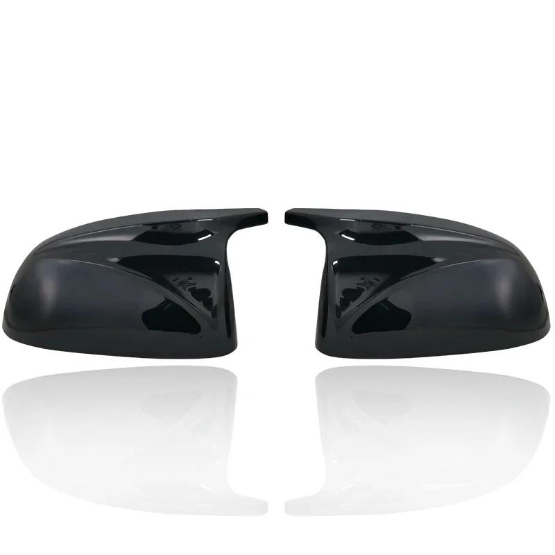 Car Side Rearview Mirror Caps CAP High-class Horn for BMW X3 G01 X4 G02 X5 G05 2018-2025 Black Accessories M3 Style Mirror Cover