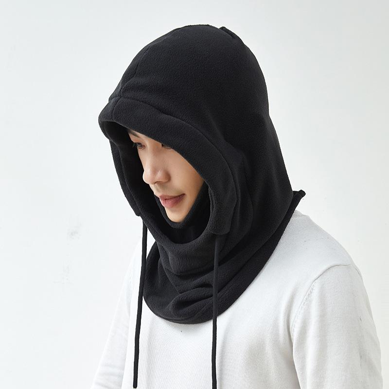 Men and Women Outdoor Cycling Masks for Neck Protection and Cold Protection Integrated with Velvet Face Protection Ski Pullover Hat