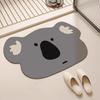 Dirt-Resistant Quick-Dry Non-Slip Cartoon Bathroom Mat with Diatomaceous Earth Water Absorption