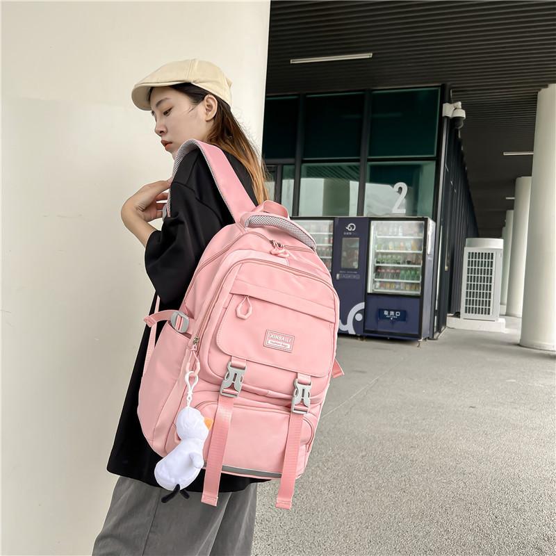 New backpack student large capacity fashion simple college style school bag female college student outdoor travel backpack female