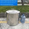 Jingdu Star Heavy-Duty Stainless Steel Round Bucket