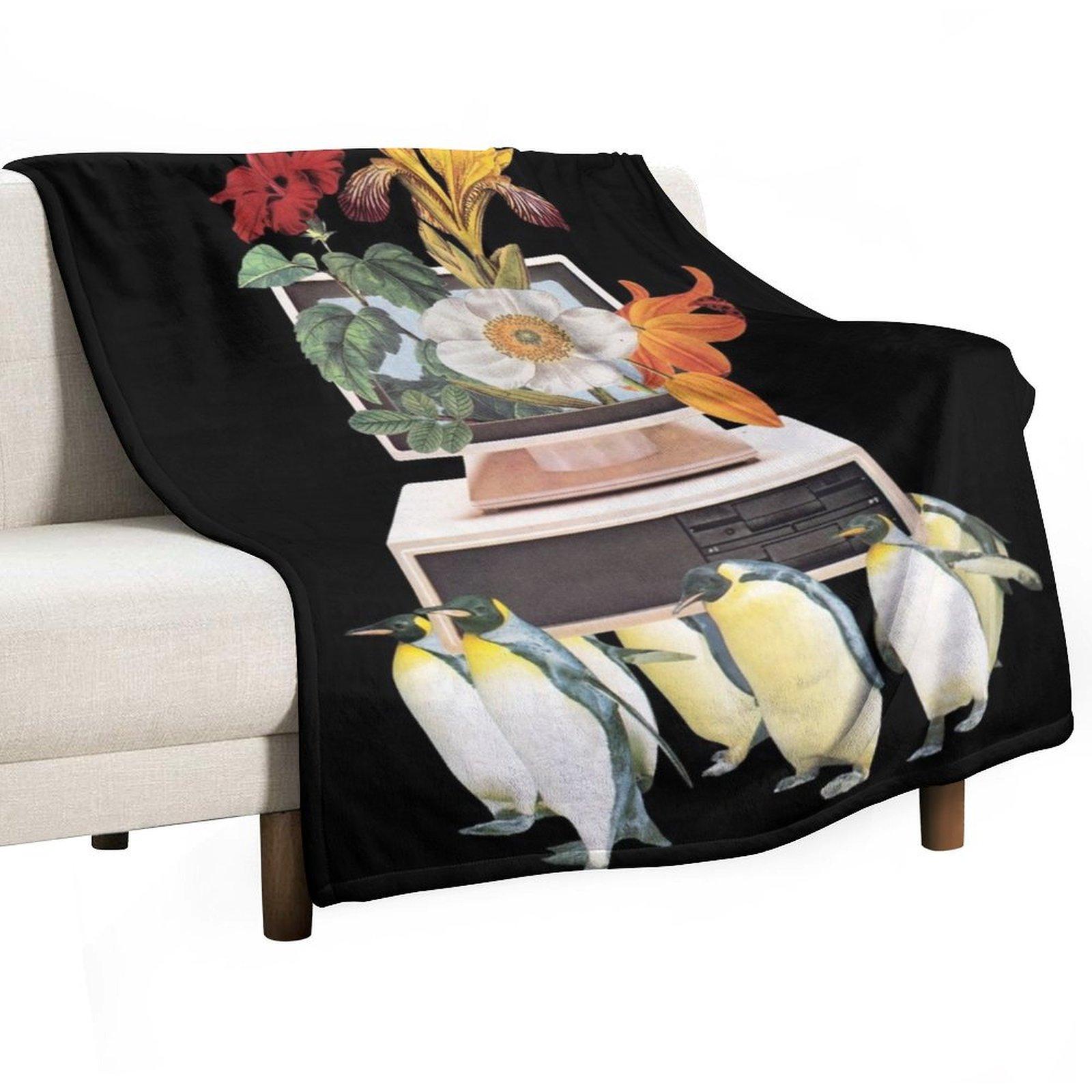 Penguin OS Throw Blanket Tourist Luxury St Baby Bed covers Blankets 30x40in