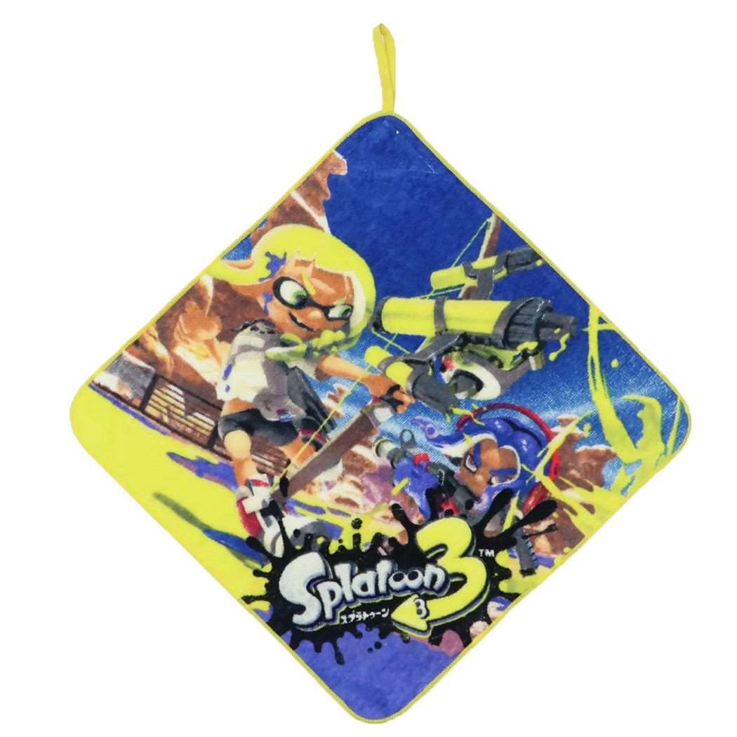 

Полотенце для рук Splatoon 3 Kindergarten с брызгами [Петлевое полотенце] Петля/желтый жёлтый