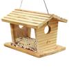 Wildvogelfutterspender Holz Eichhörnchensicher Wetterfest Hausvögel Futterspender Outdoor Dekoration für Garten Terrasse Veranda Weg Hof