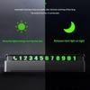Temporary Parking Car Number Plate Luminous Clear Display Phone Contact Card Universal Auto Accessory for Drivers