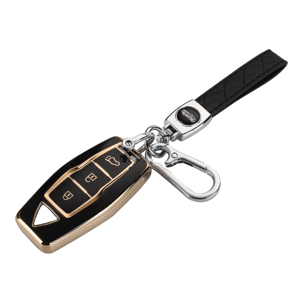 

Kinotaka Outlander Smart Key Case for Mitsubishi New Outlander PHEV 2022 gn0w Professional Design Key Holder, Black M чёрный