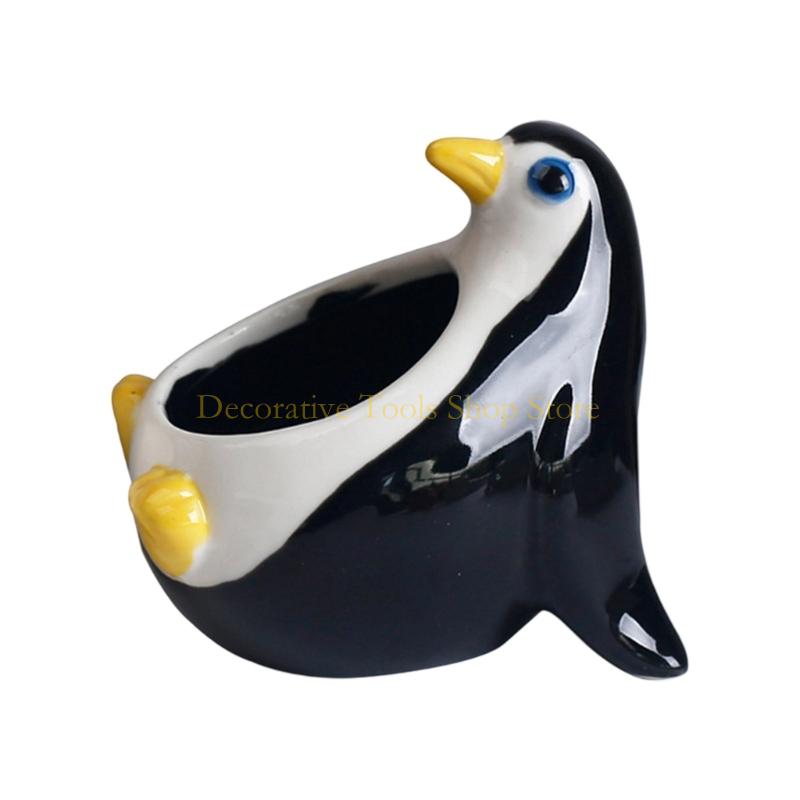 QX2E Ceramic Animal Fleshy Plant Flower Pot for Home Green Plant Potted Plant Personality Creative Ceramic Ornaments Home