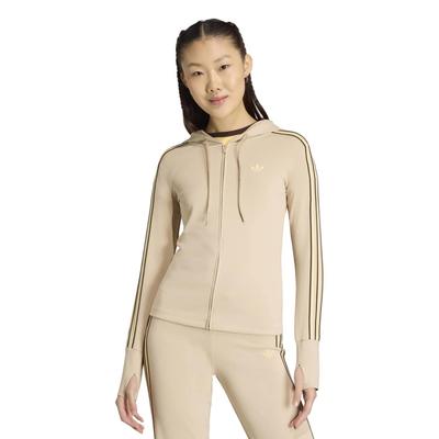 W Hooded Zipper Adv  kW4551 Stonekhaki