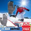 1 Pair USB Heated Full Finger Gloves Winter Warm Thermal Heated Knitted Gloves for Women and Men Cycling Skiing Accessories