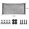 90x40cm Elastic Nylon Net Rear Trunk Luggage Storage For Car SUV Cargo Holder Organizer Parts Accessories