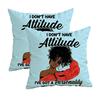 I Don'T Have Attitude Personality Pillowcasezipper Design, Decorative Pillowcase, 45X45 Cm Pillowcase
