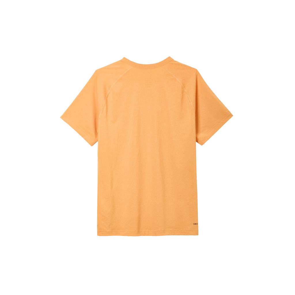 Nike T Shirts Men's Orange Crew Neck Moderate Straight Fit DV9816-815