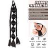 Queue de cheval synthétique à bulles Élastique Style Tresse Queue de cheval Extension de cheveux Perruque Convient aux Femmes Filles Port quotidien