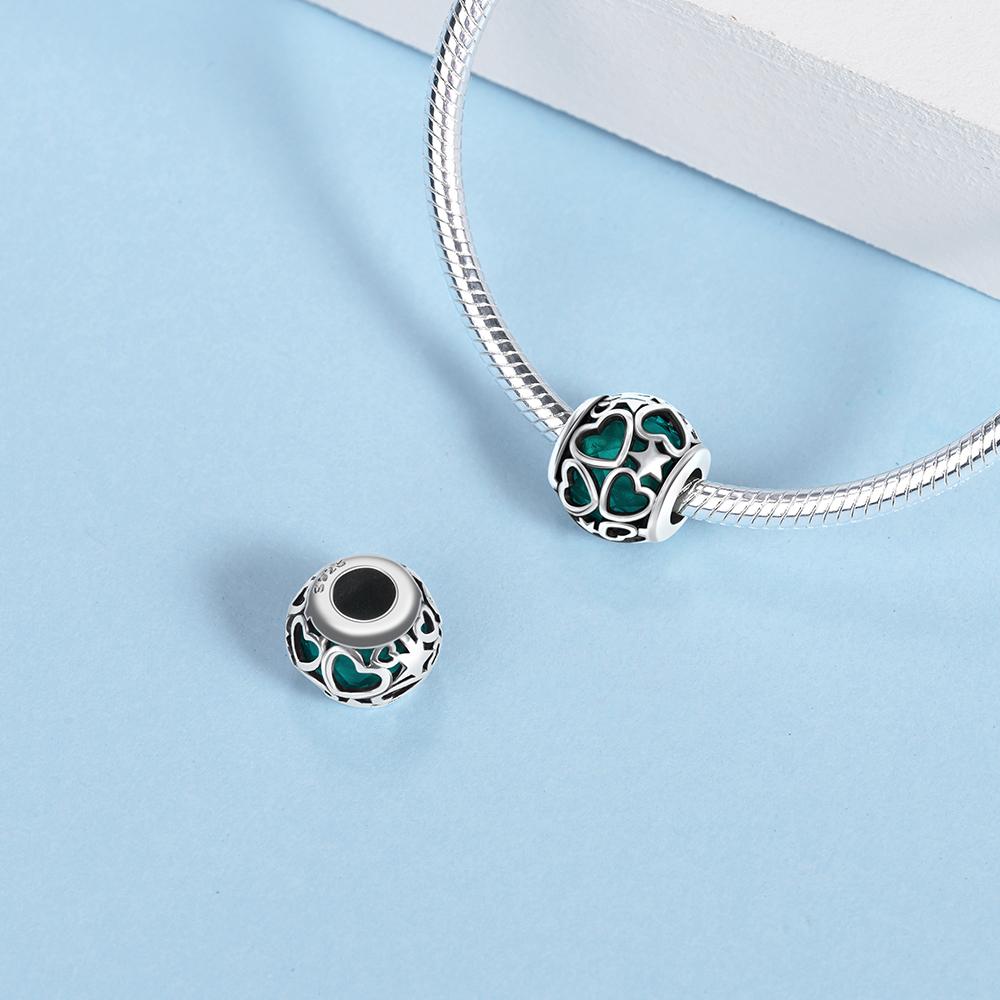 Heart Daisy Beads Inlaid With Diamonds Copper Plated For Charms Copper Plated Original Bracelet For Jewelry Making