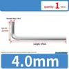 L-Shaped Hex Key Set: Single Flat Head Allen Screwdriver & Hexagonal Wrench (Metric)
