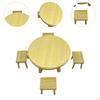 1/12 Dollhouse Dining Table Chair Model Set Accessories Miniature Furniture for Fairy Garden