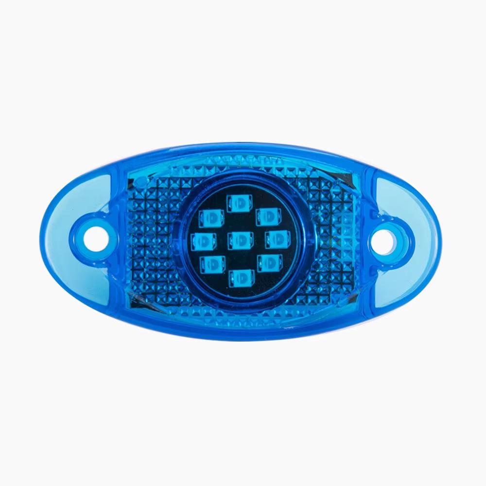 

12V/24V LED Car Warning Light Strobe Light Flashing Light Truck LED Brake Lights 9 Leds Indicator Lamp Waterproof Signal Light синий