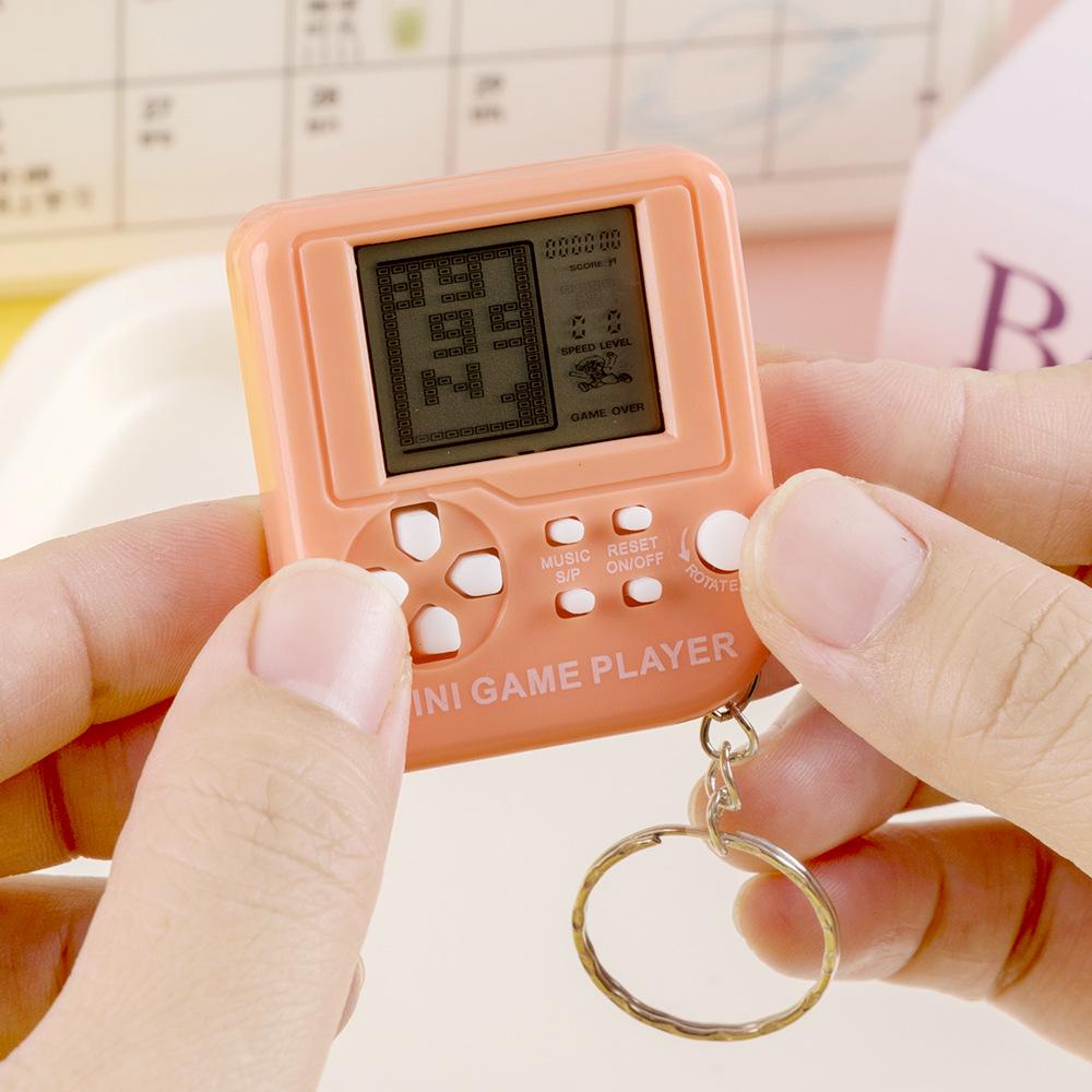 Mini Nostalgic Handheld Tetris Game KeychainConsole