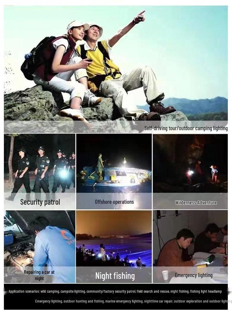 Mini High-Intensity Aluminum LED Flashlight with Long-Range Illumination and Built-in 18650 Lithium Battery