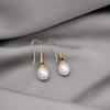 Korean Style Water Drop Pearl Dangle Earrings for Women - Elegant and Versatile Accessory