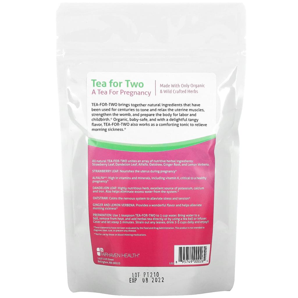 Fairhaven Health Tea for Two, Tea for Pregnancy, 4 Oz.