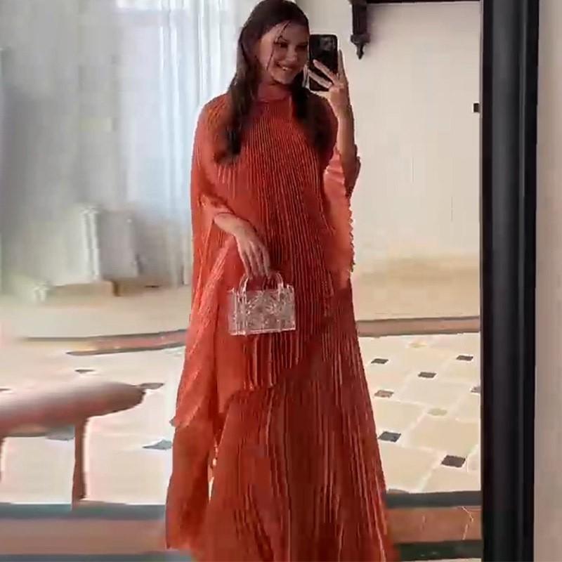 Womens Elegant Chiffon Cape Dress Batwing Sleeve A-line Long Plus Size 2025