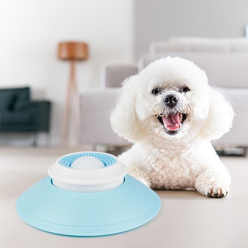 

Pet Cleaning Tongue Scraper Lick Mat Toy Self Entertaining Boredom Treats Rotating Slow Feeder Dental Chew Cat Teaser Dog Toys белый