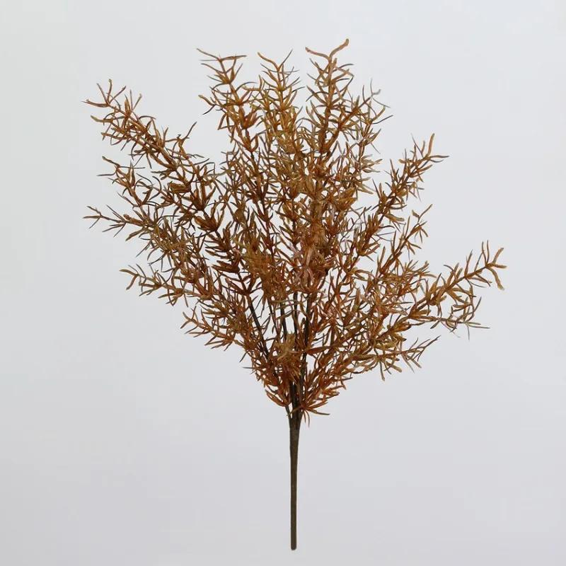 

3pcs Plastic Persian Fern Leaves Bouquet Simulation Brown Plants Restaurant Decoration Artificial Radix Asparagi Plant Floral