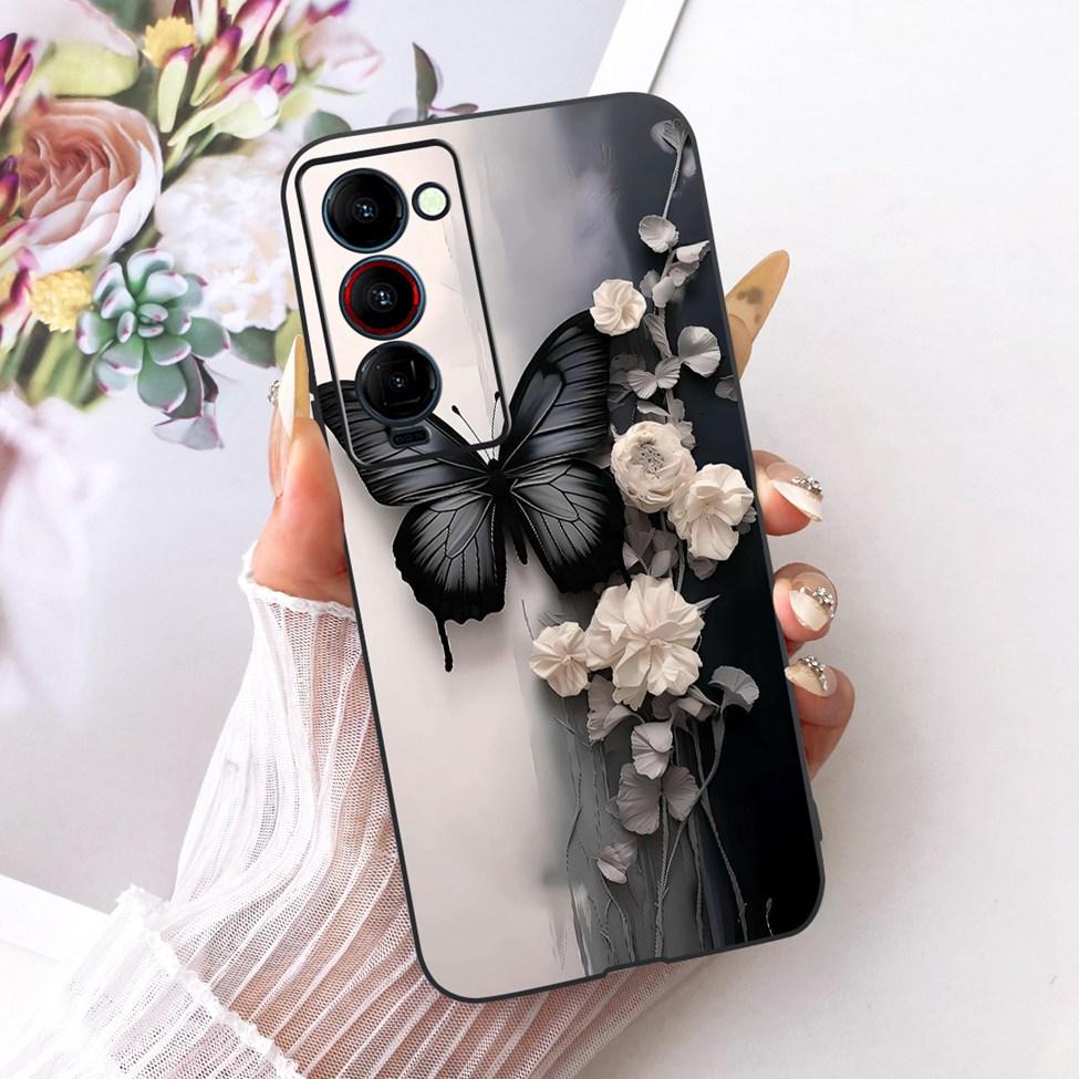 Handyhülle Für Tecno Camon 18P Hülle CH7 Süße Katze Mode Lustig Bemalt Fundas Für Tecno Camon 18P Gehäuse
